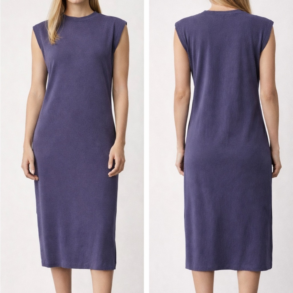 Zara Elegant Sleeveless Midi Dress in Purple-Small (can fit medium, runs big) - Picture 1 of 6